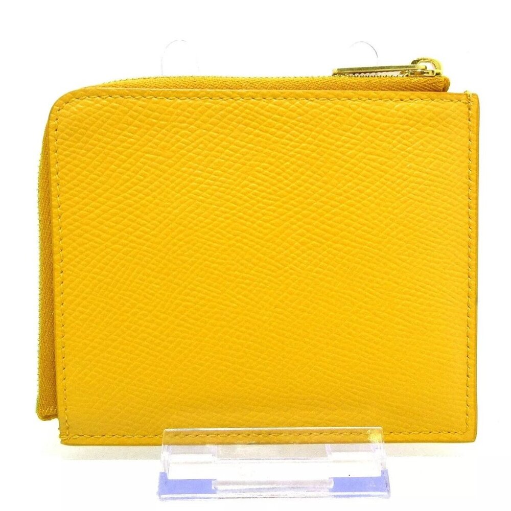 Auth CELINE - Orange Leather Coin Case - Picture 12 of 16